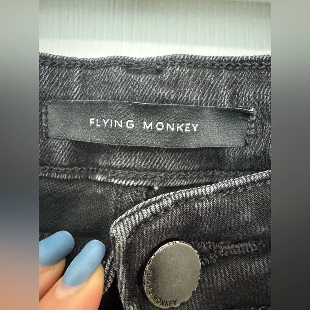Flying Monkey Black Flare Jeans - Picture 3 of 4